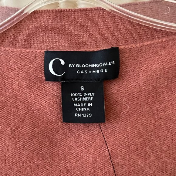 NEW WITH TAGS Cashmere Cardigan C by Bloomingdales Size S - Picture 4 of 10
